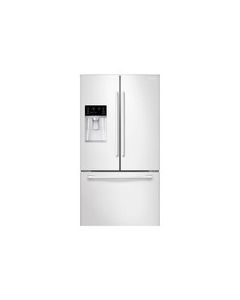 Samsung - 22.5 Cu. Ft. Counter-Depth French Door Refrigerator with Thru-the-Door Ice and Water - White