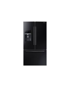 Samsung - 22.5 Cu. Ft. Counter-Depth French Door Refrigerator with Thru-the-Door Ice and Water - Black