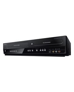 Magnavox - DVD Player/VCR with 2-Way Dubbing - Black