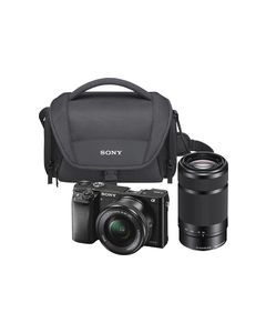 Sony - Alpha a6000 Mirrorless Camera with 16-50mm and 55-210mm Lens Kit - Black