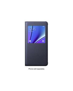 Samsung - S-View Case for Samsung Galaxy Note 5 Cell Phones - Blue/Black