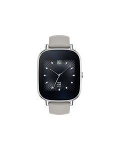 Asus - ZenWatch 2 Smartwatch 45mm Stainless Steel - Silver/Khaki Leather