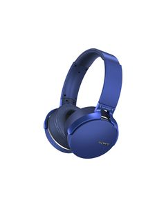 Sony - Extra Bass Over-the-Ear Bluetooth Headphones - Blue