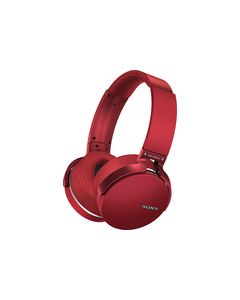 Sony - Extra Bass Over-the-Ear Bluetooth Headphones - Red