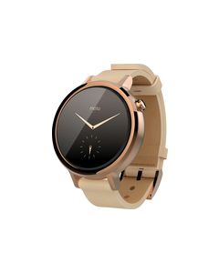 Motorola - Moto 360 2nd Generation Women's Smartwatch 42mm Stainless Steel - Rose Gold/Blush Leather