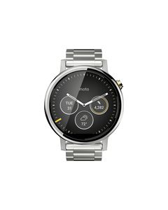 Motorola - Moto 360 2nd Generation Men's Smartwatch 46mm Stainless Steel - Silver Stainless Steel