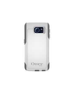 OtterBox - Commuter Series Case for Samsung Galaxy S6 Cell Phones - White/Gunmetal Gray