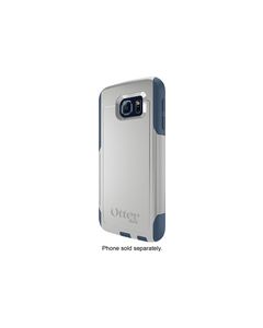 OtterBox - Commuter Series Case for Samsung Galaxy S6 Cell Phones - Sleet Gray/Dark Deep Water Blue