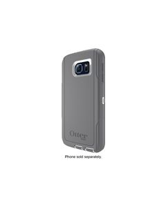 OtterBox - Defender Series Case for Samsung Galaxy S6 Cell Phones - White/Gunmetal Gray