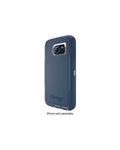 OtterBox - Defender Series Case for Samsung Galaxy S6 Cell Phones - Sleet Gray/Dark Deep Water Blue