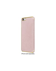 ADOPTED - Leather Folio Case for Apple® iPhone® 6 Plus and 6s Plus - Blush/Gold