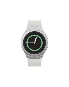 Samsung - Gear S2 Smartwatch 42mm Stainless Steel - White Elastomer