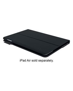 Logitech - Type+ Protective Keyboard Case for Apple® iPad® Air 2 - Black Synthetic