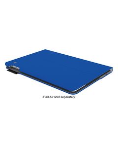 Logitech - Type+ Protective Keyboard Case for Apple® iPad® Air 2 - Electric Blue Synthetic