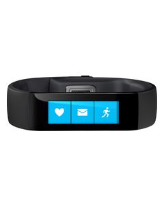 Microsoft - Band Smartwatch (Medium) - Black Thermal Plastic