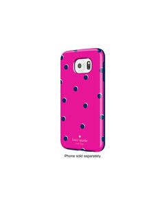 kate spade new york - Hybrid Hard Shell Case for Samsung Galaxy S6 Cell Phones - Scatter Pavilion Pink/Navy