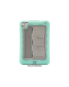 Griffin Technology - Survivor Slim Case for Apple® iPad® mini 4 - Chromium Green/Mineral Gray