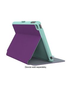 Speck - StyleFolio Case for Apple® iPad® mini 4 - Acai Purple/Aloe Green