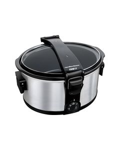 Hamilton Beach - Stay or Go 7-Quart Portable Slow Cooker - Silver