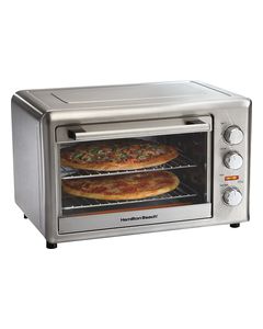 Hamilton Beach - Countertop Convection and Rotisserie Oven - Brushed Metal