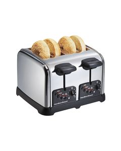 Hamilton Beach - Classic Chrome 4-Slice Wide-Slot Toaster - Chrome