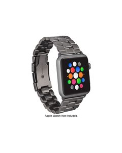 Platinum - Metal Chain Link Band for Apple Watch™ 42mm - Space Gray