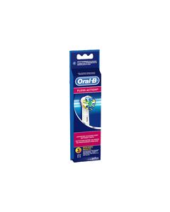 Oral-B - Floss Action Electric Toothbrush Refills (3-Pack) - Blue