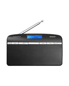 Insignia™ - HD Radio Tabletop Radio - Black