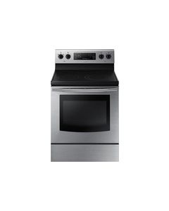 Samsung - 30" Self-Cleaning Freestanding Electric Convection Range - Stainless Steel