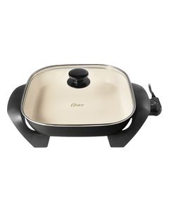 Oster - DuraCeramic 12" x 12" Electric Skillet - Charcoal