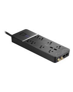 Rocketfish™ - 8-Outlet Surge Protector - Black