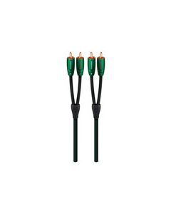 AudioQuest - Evergreen 2' RCA-to-RCA Interconnect Cable - Black/Green