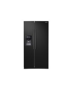 Samsung - 24.5 Cu. Ft. Side-by-Side Refrigerator with Thru-the-Door Ice and Water - Black