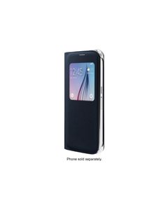 Samsung - S-View Flip Cover for Samsung Galaxy S6 Cell Phones - Black