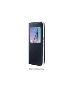 Samsung - S-View Flip Cover for Samsung Galaxy S6 Cell Phones - Black