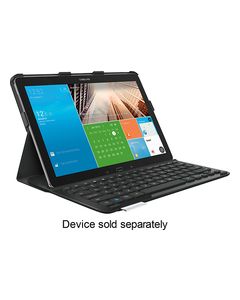 Logitech - PRO Keyboard Case for Samsung Galaxy Note Pro 12.2 and Galaxy Tab Pro 12.2 - Black