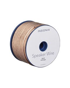 Insignia™ - 100' Speaker Wire - Clear