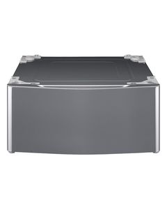 LG - Washer/Dryer Laundry Pedestal with Storage Drawer - Graphite Steel