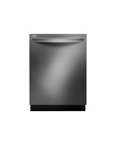 LG - TrueSteam 24" Tall Tub Built-In Dishwasher - Black Stainless Steel