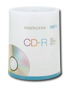 Memorex - 100-Pack 52x CD-R Disc Spindle