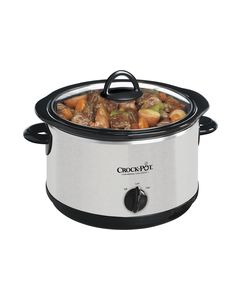 Crock-Pot - 4-Quart Slow Cooker - Stainless/Black