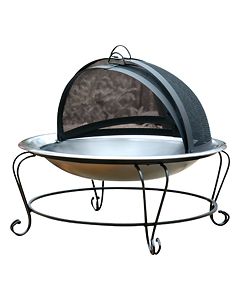 Char-Broil - Outdoor Firebowl - Stainless-Steel/Black