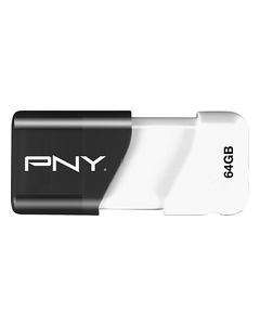 PNY - Compact Attaché 64GB USB 2.0 Flash Drive - Multi