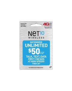 NET10 - $50 Top-Up Card