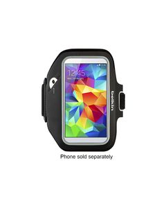 Belkin - Sport-Fit Plus Armband for Samsung Galaxy S 5 Cell Phones - Black