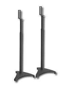 Sanus - Adjustable Speaker Stands (Pair) - Black Satin