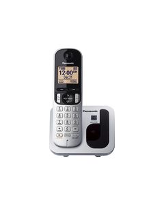 Panasonic - KX-TGC210S DECT 6.0 Expandable Cordless Phone - Silver