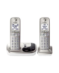 Panasonic - KX-TGD222N DECT 6.0 Expandable Cordless Phone System with Digital Answering System - Champagne Gold