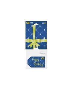 Best Buy GC - $50 Happy Birthday Gift Wrap Gift Card - Multi