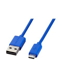 Insignia™ - 4' Micro USB Cable - Blue